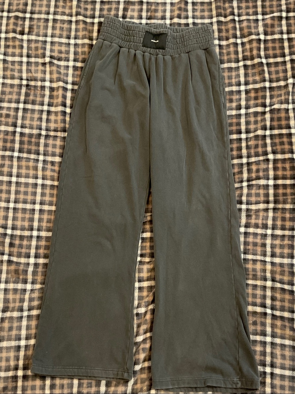 TALENTLESS Charcoal Wide-Leg Sweatpants